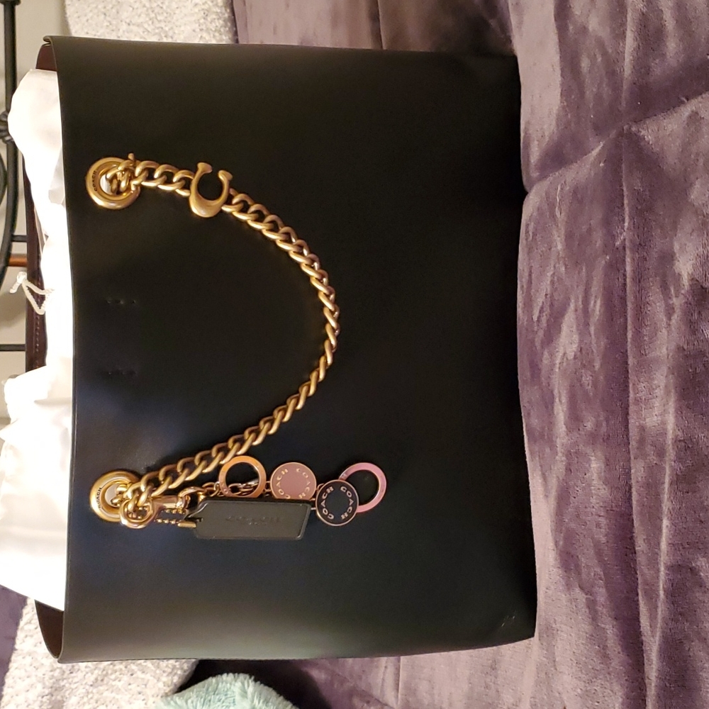 Coach Signature chain central tote
